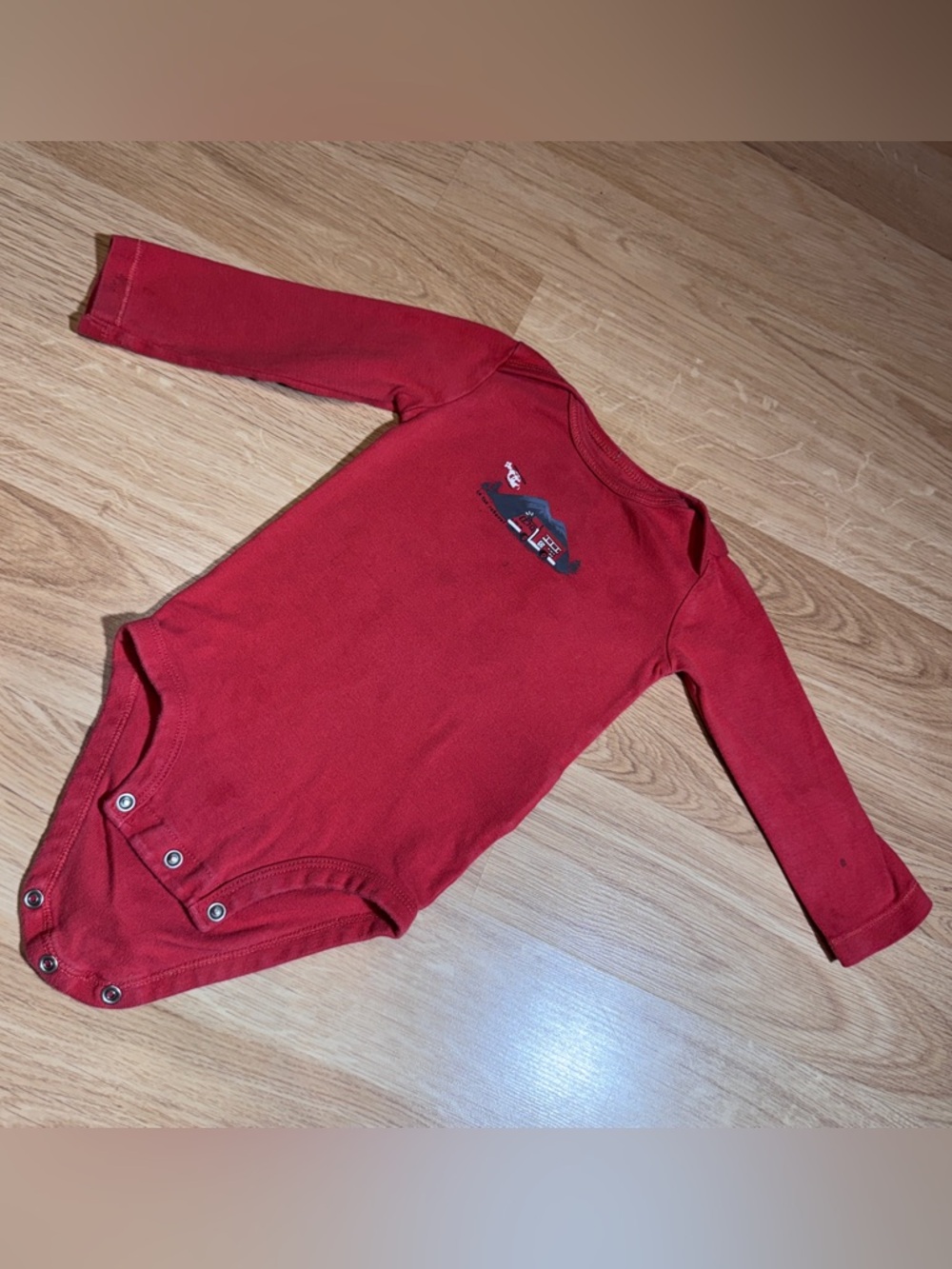 Carter's Red Baby Bodysuit with Printed Label